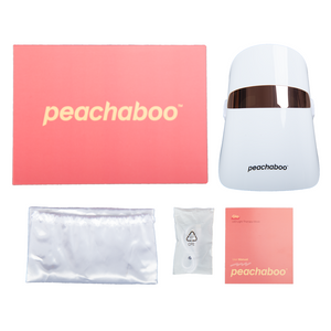Peachaboo Glo LED Light Therapy Mask - What's in the box
