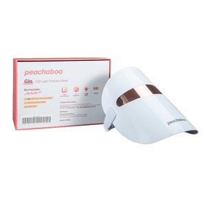 Peachaboo Glo LED Light Therapy Mask with box