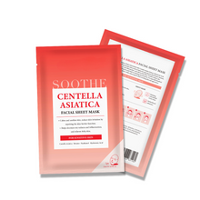 Load image into Gallery viewer, Centella Asiatica Soothing Facial Mask packaging