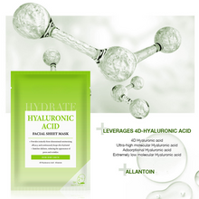 Load image into Gallery viewer, Hyaluronic acid facial mask ingredients
