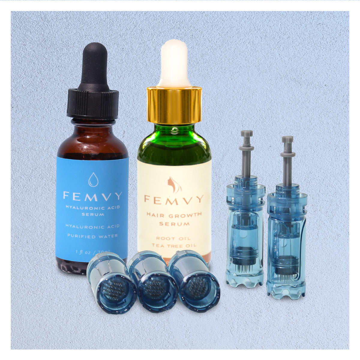 Dr. Pen M8S Hair Growth Cartridges and Serums Combo (5-pack