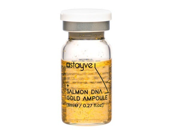 Close up on Stayve Salmon DNA Gold Ampoule