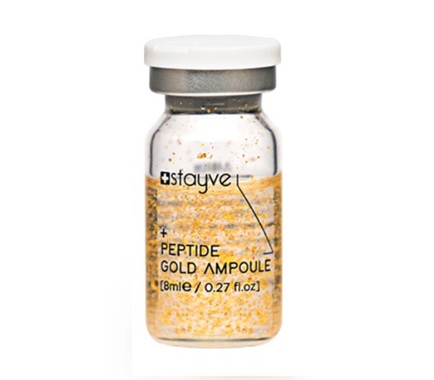 Close up on Stayve Peptide Gold Ampoule