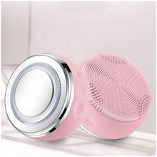 Load image into Gallery viewer, Facial Cleansing Brush with EMS &amp; LED Light Therapy