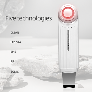 5-in-1 Ultimate Face Spa Skincare Device with LED EMS RF and Ion Cleansing