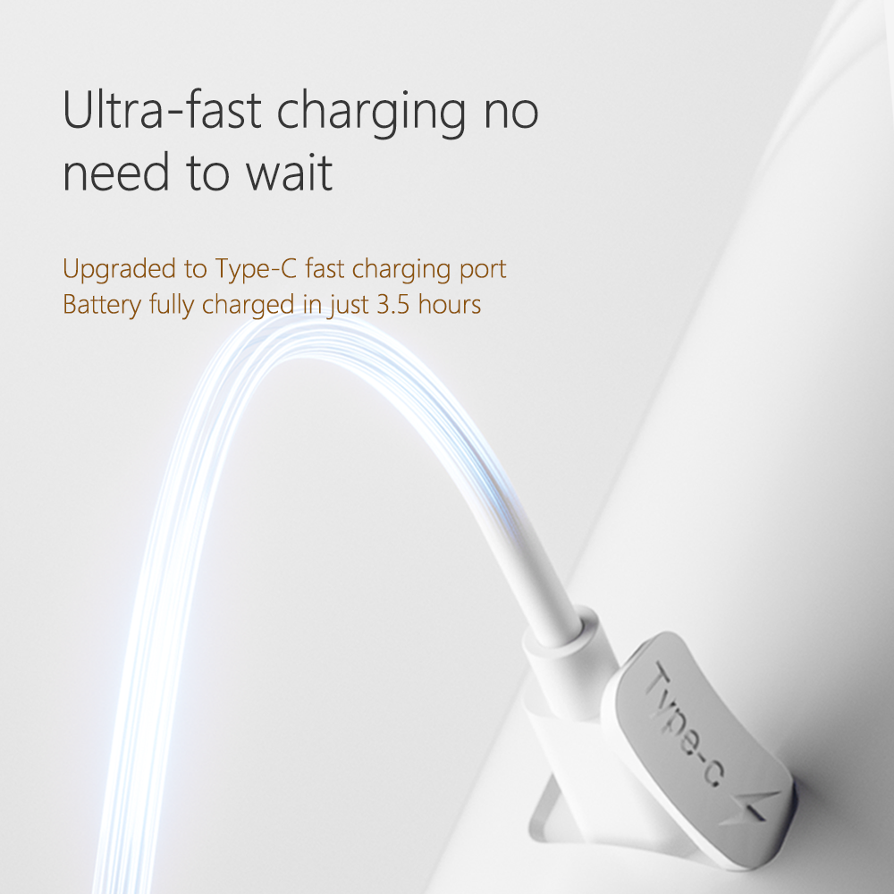 Ultra fast charging with type C charging in 3.5 hours