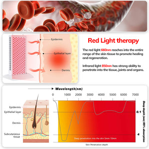 PeakMe PRO1500 - Red Light Therapy Panel (for Half-Full Body Treatment)