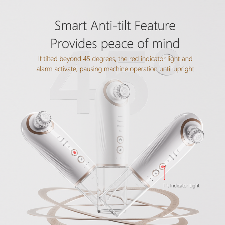 Smart anti-tilt feature that give alarm if the device angle exceeds 45° 