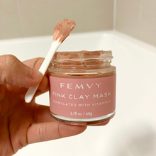 Load image into Gallery viewer, femvy pink clay mask open