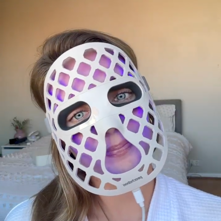 Peachaboo Glo Aurora Silicone LED Light Therapy Mask (with NIR)