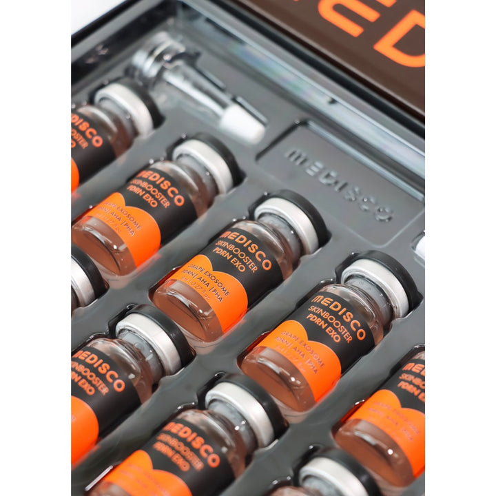 Close up to Multiple Medisco Skinbooster PDRN EXO on display