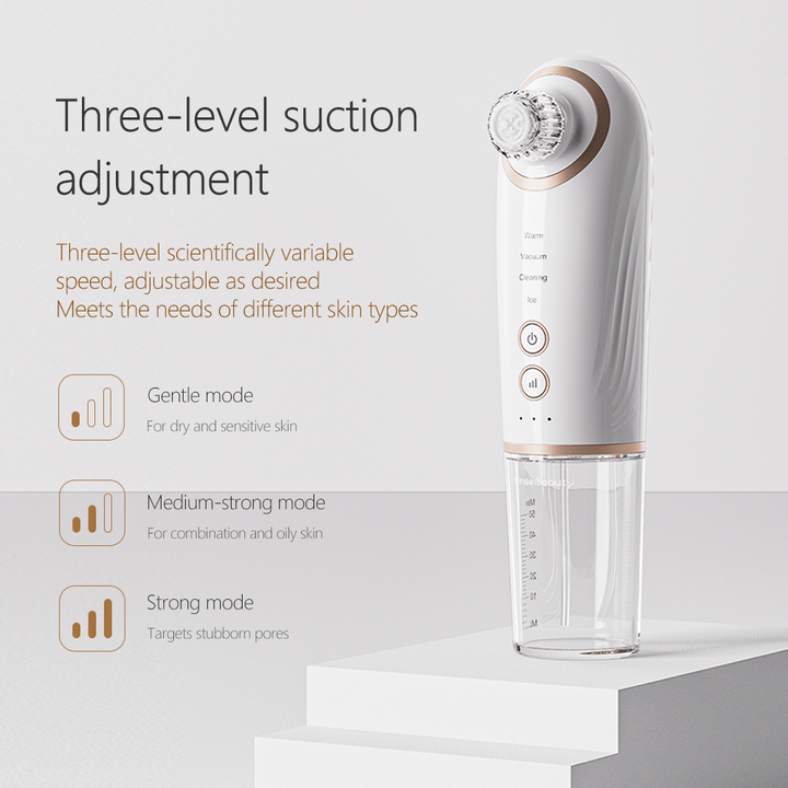 3 level suction adjustment of Small Bubble Blackhead Remover Pore Vacuum