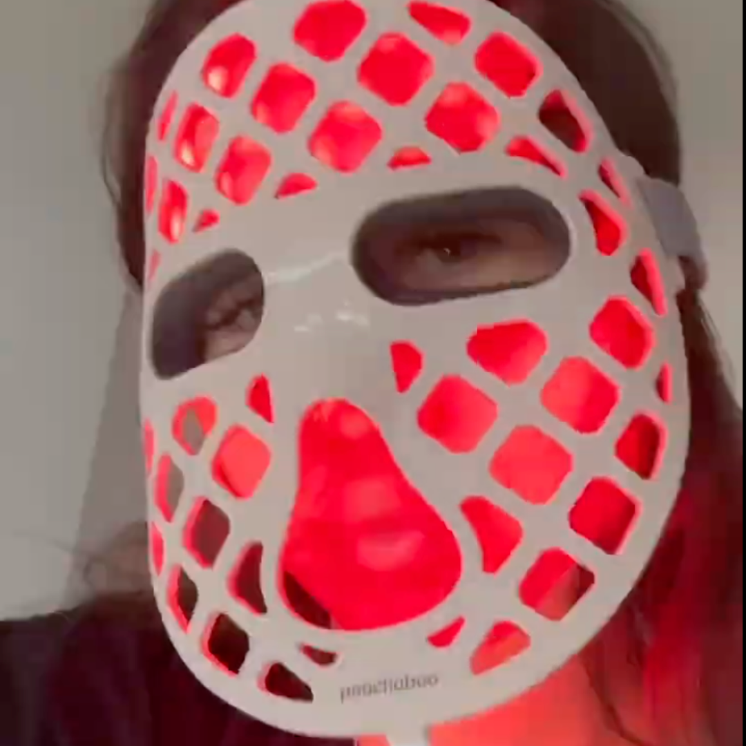 Peachaboo Glo Aurora Silicone LED Light Therapy Mask (with NIR)