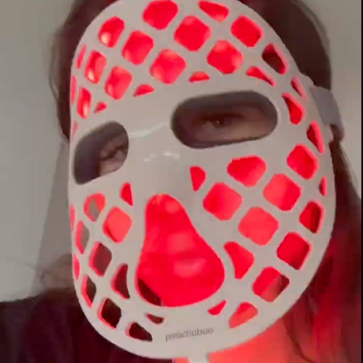Peachaboo Glo Aurora Silicone LED Light Therapy Mask (with NIR)