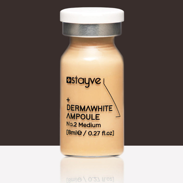 Stayve Dermawhite Ampoule no 2 medium bottle on a dark background