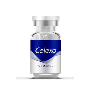 Close up to the vial of Celexo Professional Cica Exosome Booster