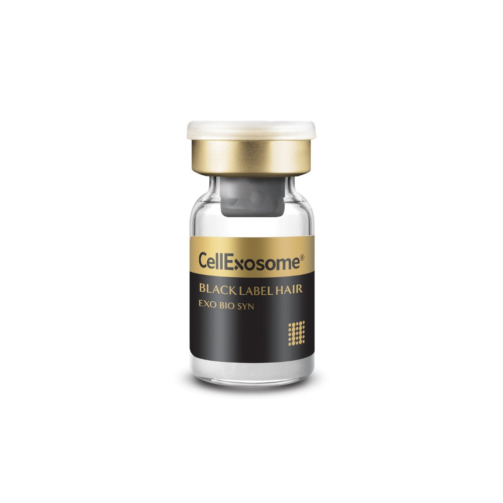 Close up to CellExosome Black Label Hair vial