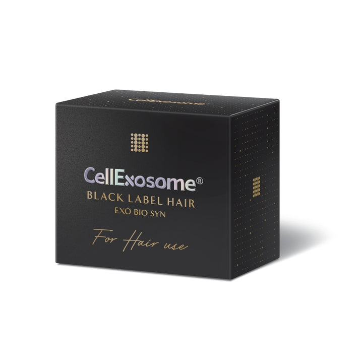 CellExosome Black Label Hair packaging box 