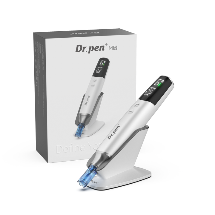 Dr. Pen M9 Microneedling Pen with Box white & grey coloured 