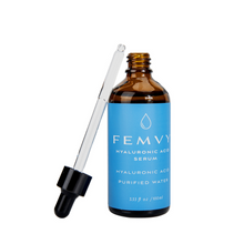 Load image into Gallery viewer, Femvy Hyaluronic Acid 100ml with bottle open