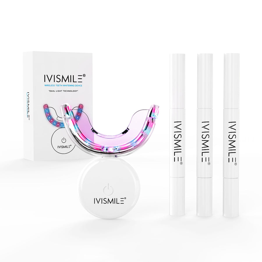 IVISMILE Wireless Dual-Light Teeth Whitening Kit