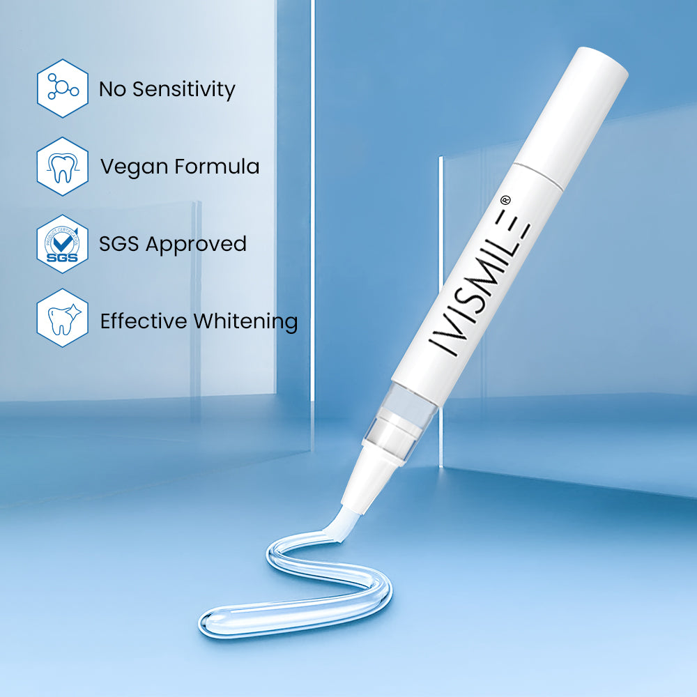 IVISMILE Wireless Dual-Light Teeth Whitening Kit gel pen