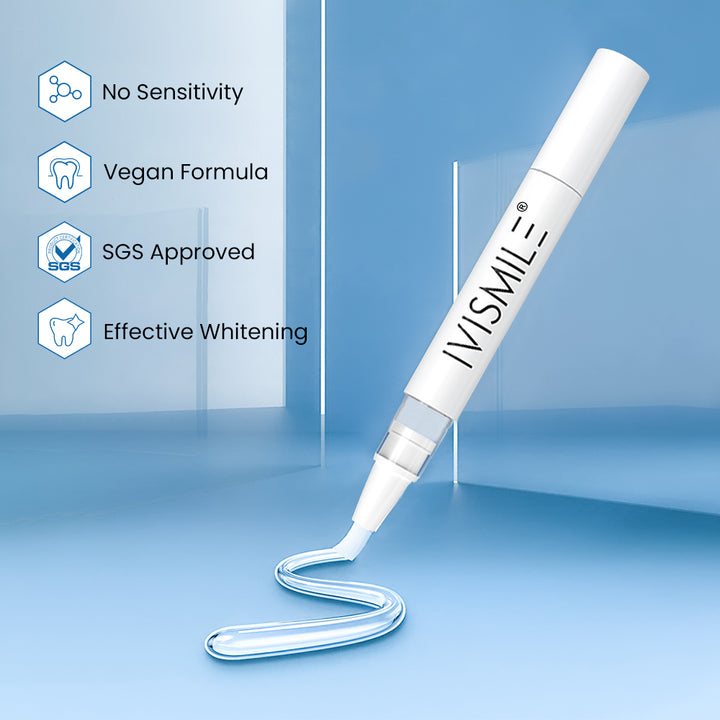 IVISMILE Wireless Dual-Light Teeth Whitening Kit gel pen