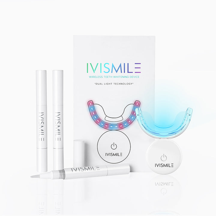 IVISMILE Wireless Dual-Light Teeth Whitening Kit