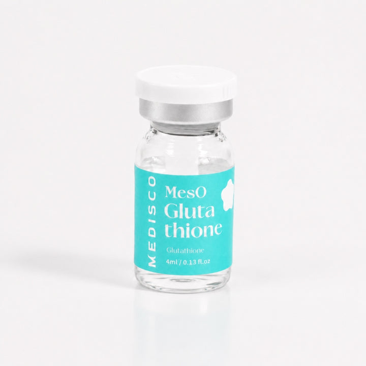 Medisco MesO Glutathione 4 ml vial with teal label on white background