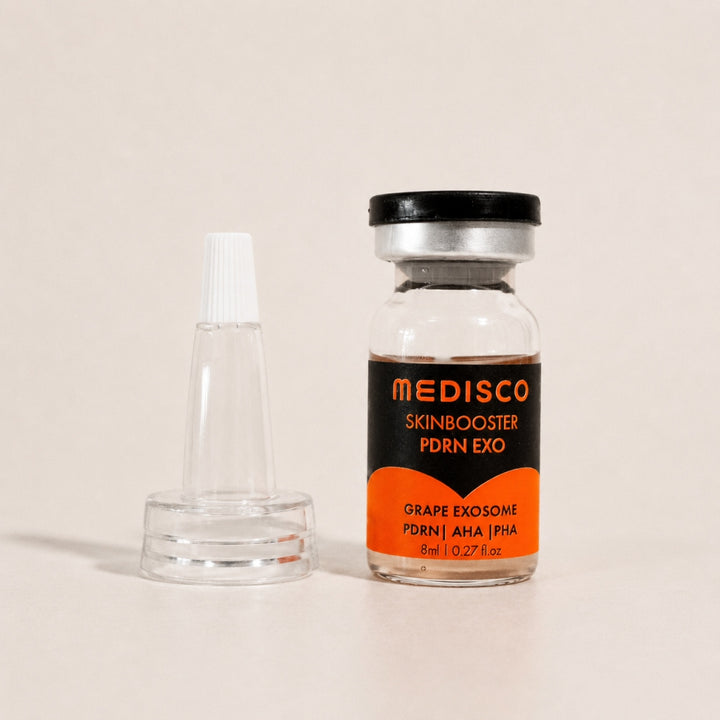Medisco Skinbooster PDRN EXO vial with clear applicator tip