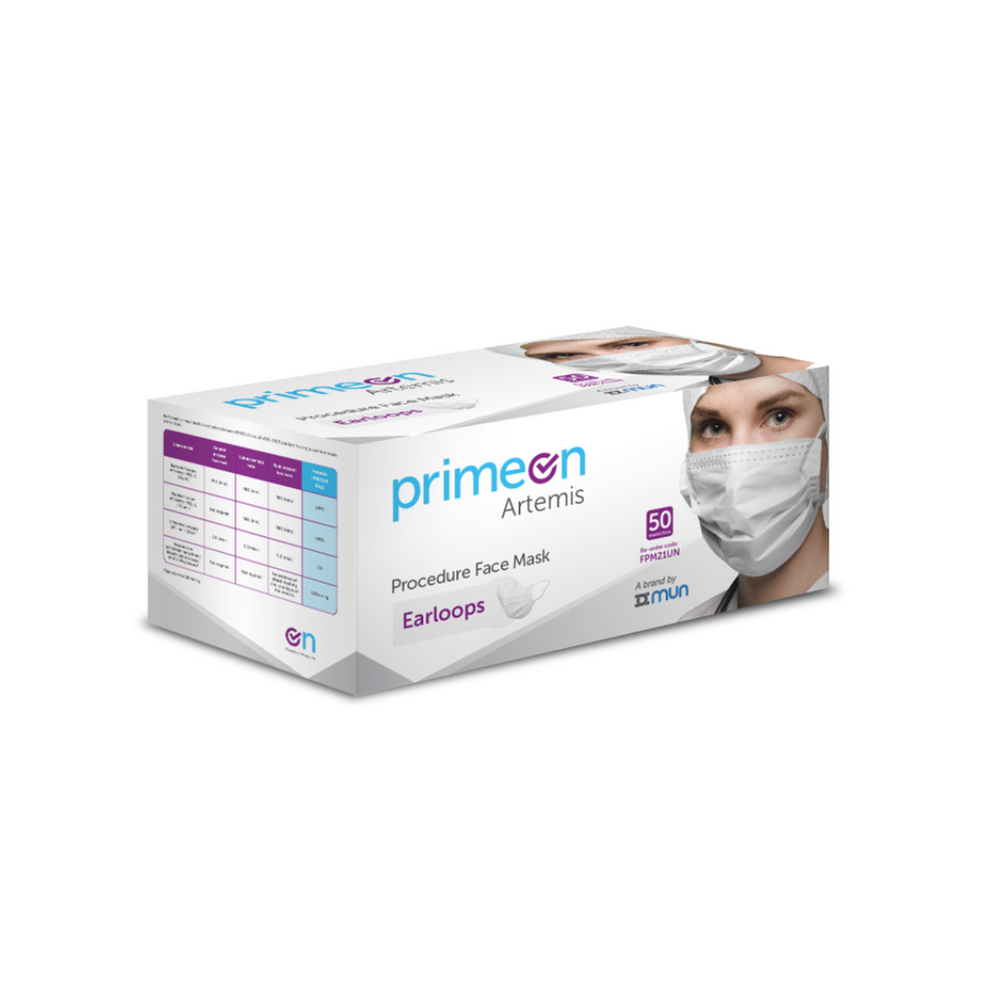 PrimeOn Artemis Procedure Face Mask packaging box