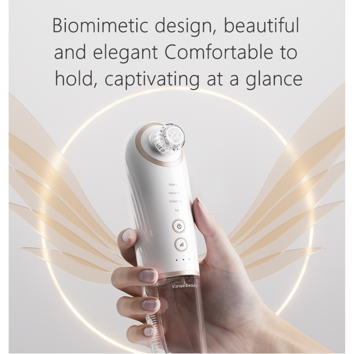 Biomimetic design of Small Bubble Blackhead Remover Pore Vacuum, elegant and comfortable.