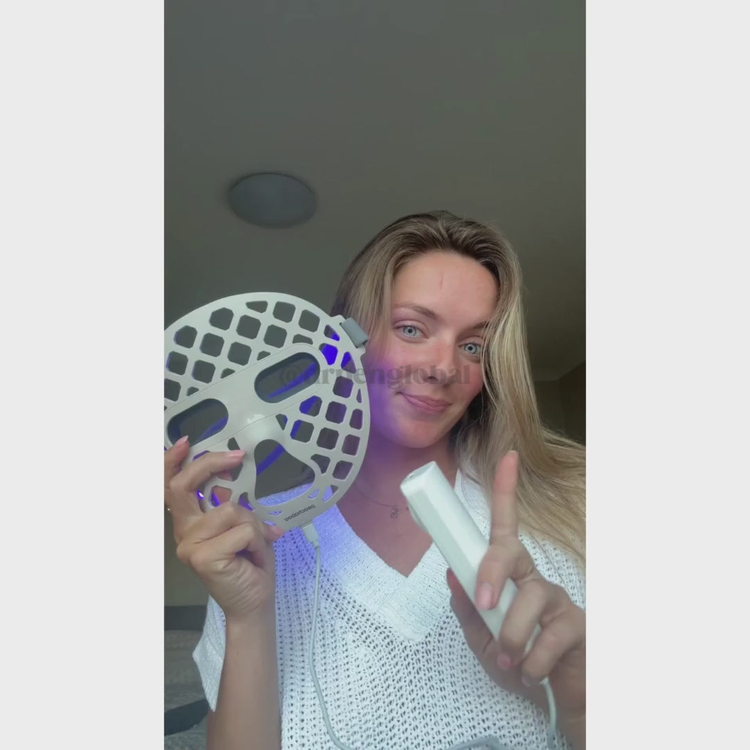 Peachaboo Glo Aurora Silicone LED Light Therapy Mask (with NIR)
