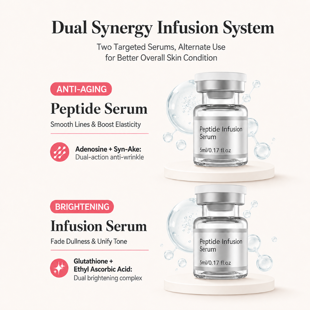 Dr. Pen MIS20 anti-ageing and brightening serum ampoules featuring adenosine, Syn-Ake, glutathione and ethyl ascorbic acid.