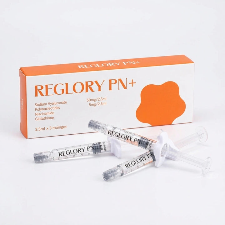 Reglory PN⁺ Polynucleotide Skin Booster kit with syringes for professional microneedling and mesotherapy treatments
