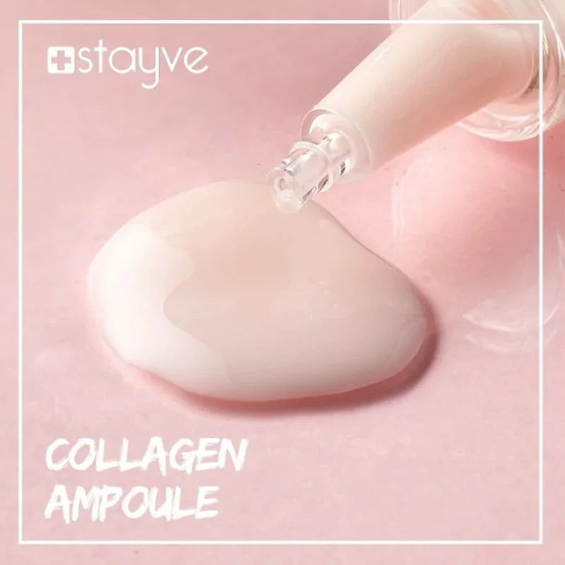 close up to the tip of Stayve Collagen Ampoule ,with the ampoule liquid 