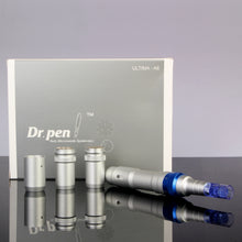 Load image into Gallery viewer, Image of Dr. Pen Ultima A6 Professional Plus device with batteries and box