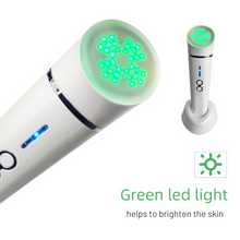 Load image into Gallery viewer, green led light benefits with infrared led beauty face massager full size