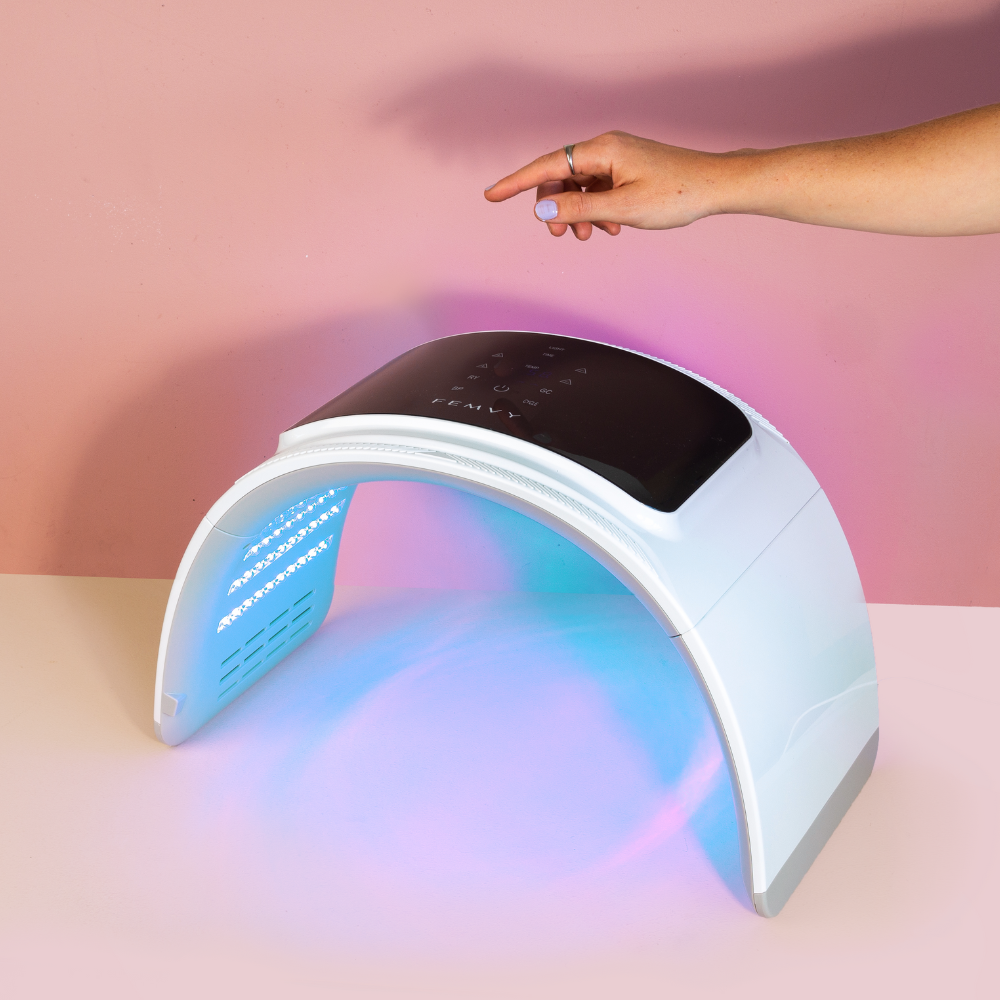 femvy led light therapy pod blue lights