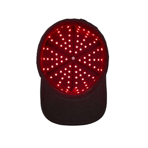 Therapy cap with 150 built-in red LED lights
