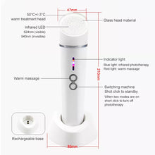 Load image into Gallery viewer, Specification of Image of Infrared LED Beauty Face Massager