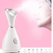 Load image into Gallery viewer, image of a woman using nano ionic facial steamer